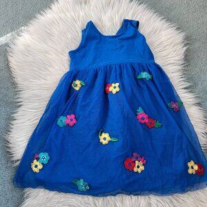 Hanna Andersson blue dress size 6-7